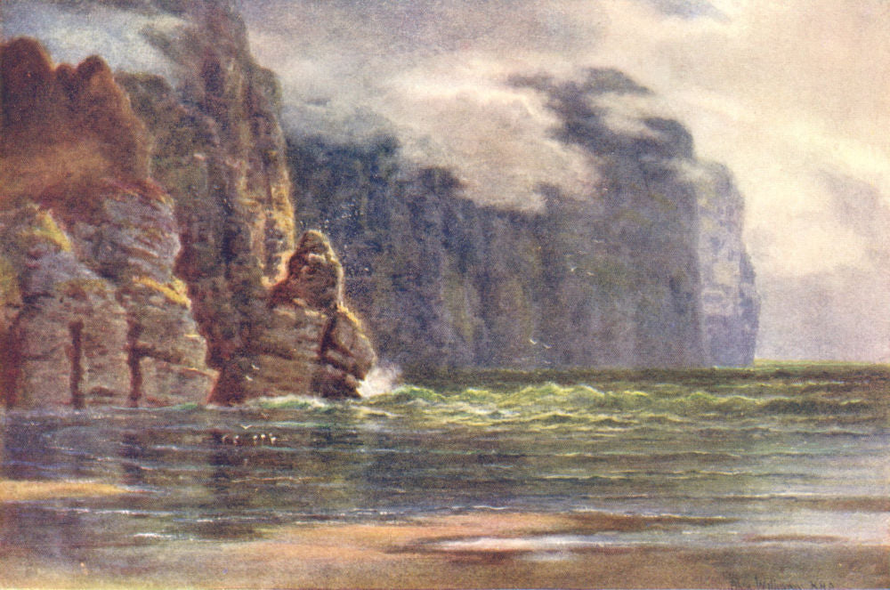 IRELAND. Connaught. The Minaun Cliffs, Achill Island c1912 old antique print